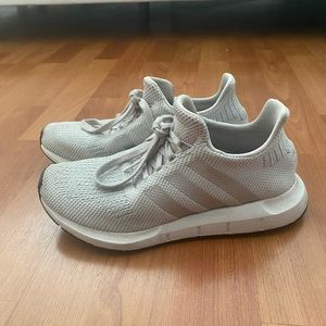 Adidas Silver and Gray Running Shoe